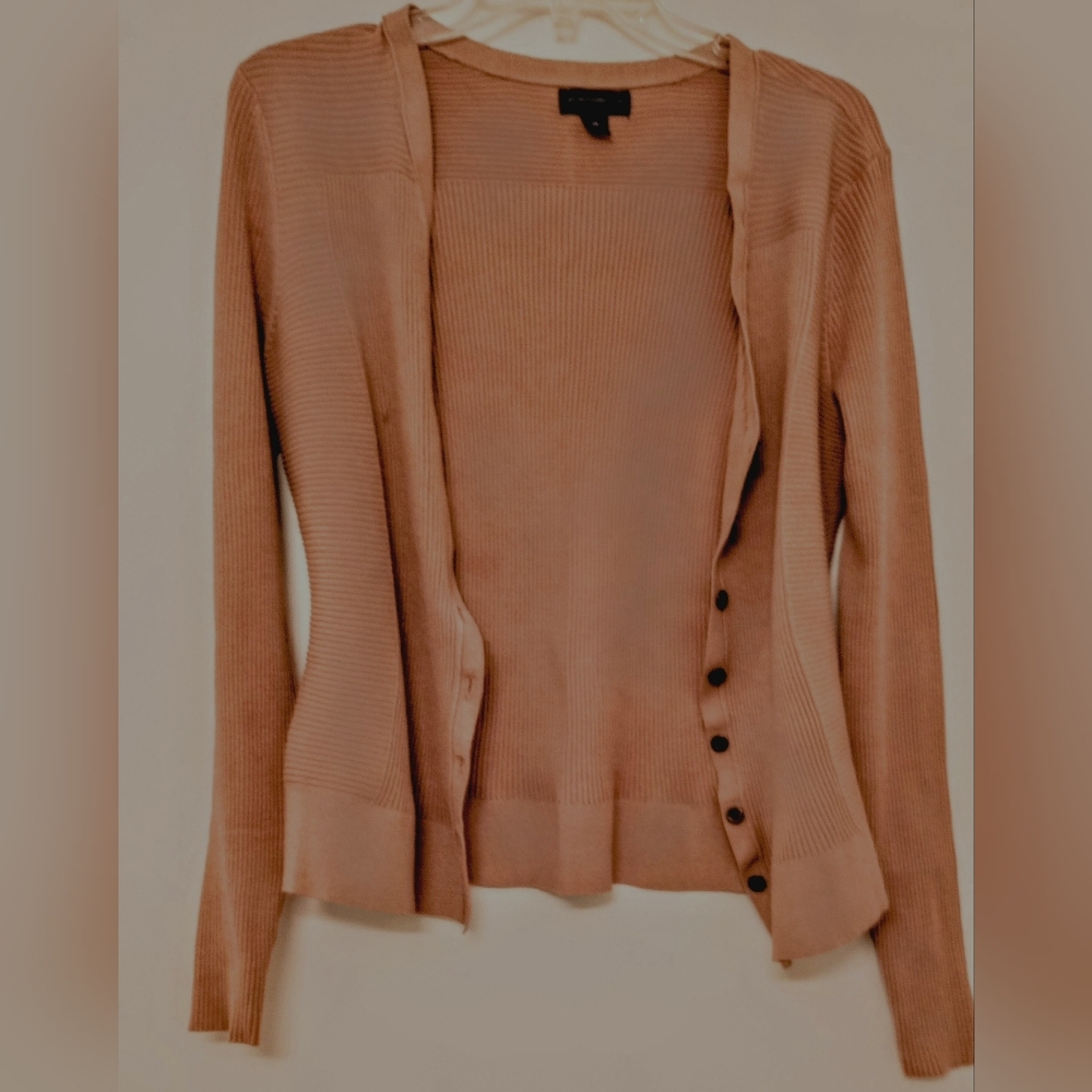 Tan Cardigan Lightly Used, By Worthington, XL, Stretchy, Fits Like Medium to XL
